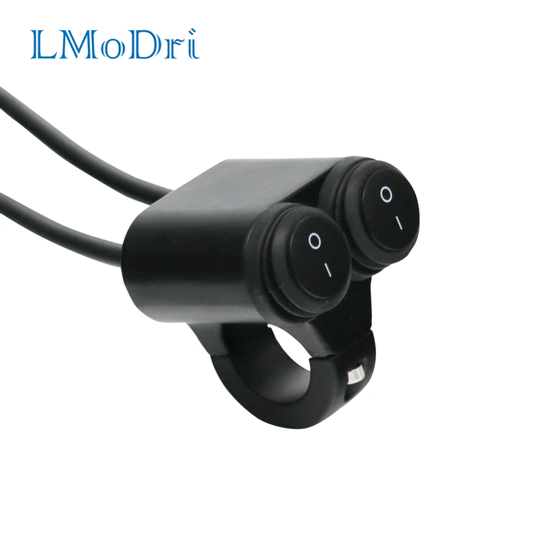 LMoDri Универсальный 7/8 &quotруль мотоцикла двойной переключатель управления