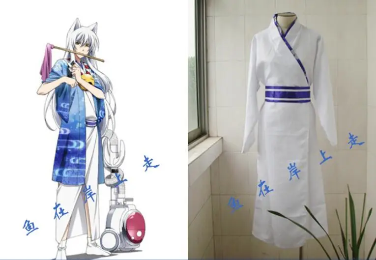 Японский Gugure! Kokkuri-san косплей кимоно халат древняя лиса Аниме костюм набор