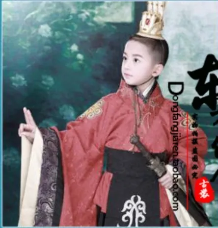 Xi Zhou Qu Han династия родитель-ребенок мать-сын Hanfu костюм наборы детский день