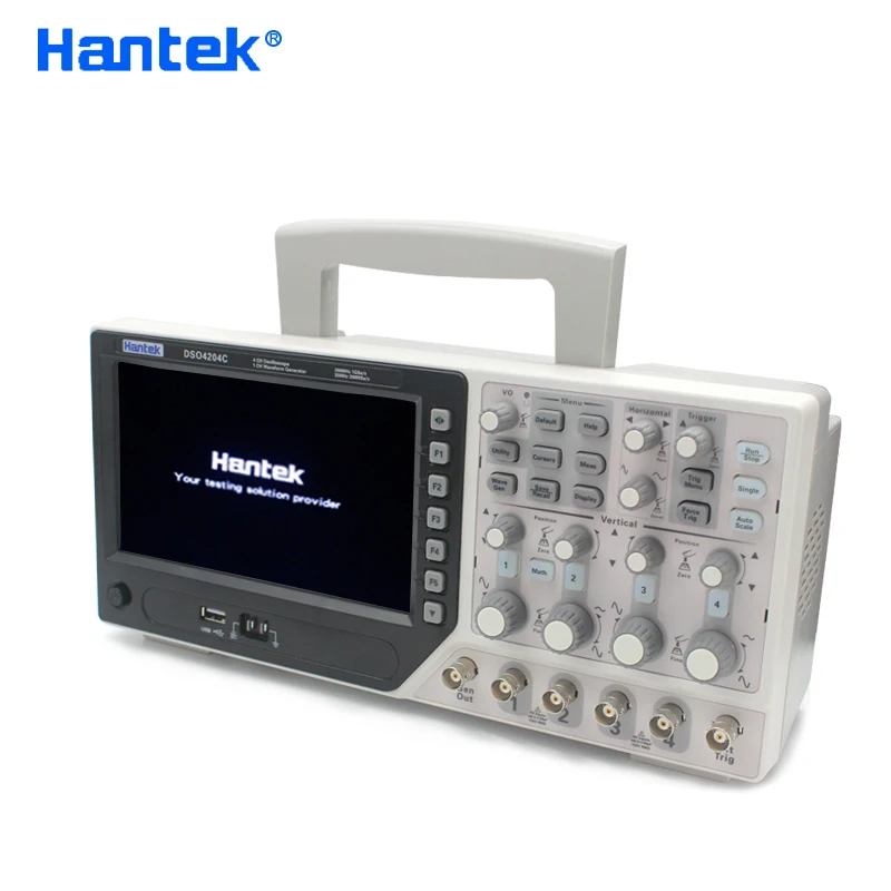 Цифровой осциллограф Hantek DSO4204C 200 МГц 4 канала портативный USB автомобильный + EXT DVM