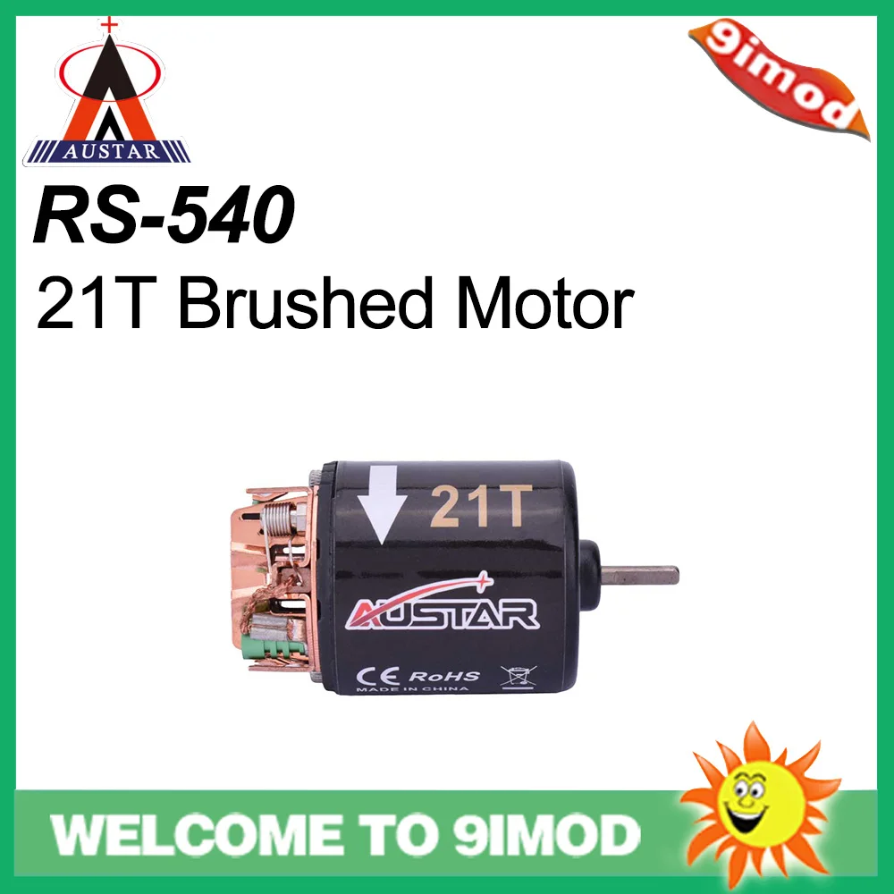 AUSTAR RS 540 21T 3 17 мм модифицированный матовый двигатель для 1/10 Axial SCX10 RC4WD D90|Детали и