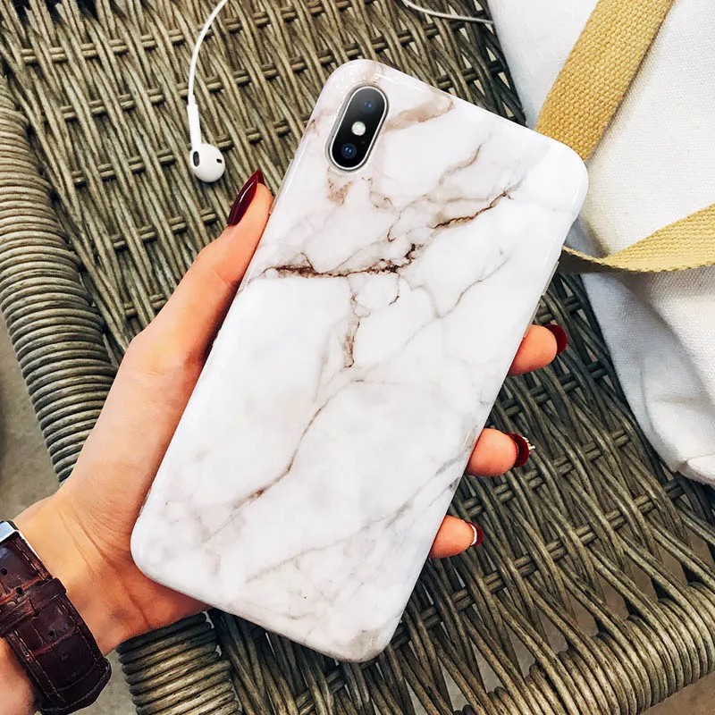 5500 Moskado Роскошный Мраморный чехол для iPhone XS Max 7 8 6 6S Plus X XR XS гранитный камень текстура чехол для телефона мягкий IMD силиконовый чехол - Цвет: 5500
