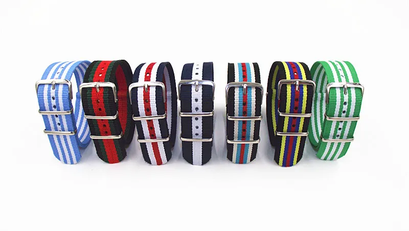 Ремешок нейлоновый для наручных часов водонепроницаемый 10 шт./лот 22 мм 40302|watch strap