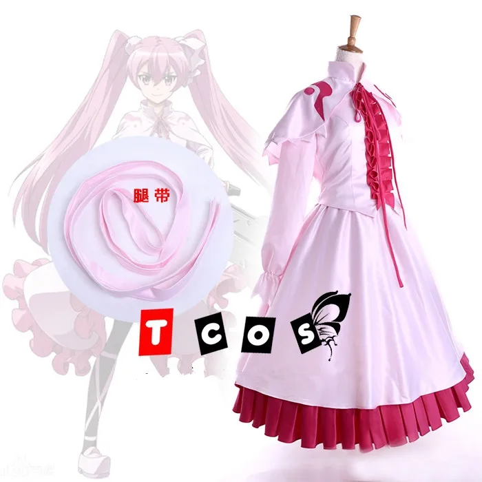 Аниме Akame Ga KILL! Костюмы для косплея ночного рейда Мина розовое официальное платье