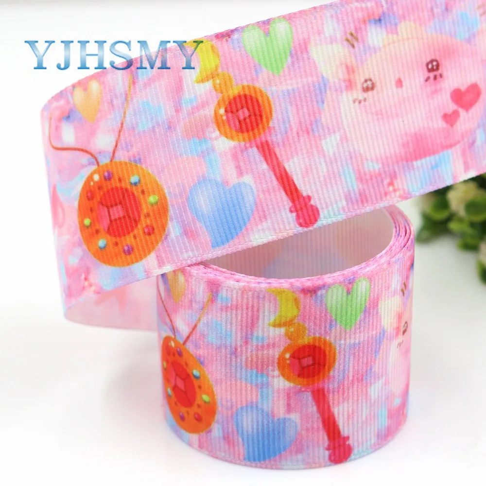 YJHSMY G 18719 653 38 мм 10 ярдов мультфильм печатных grosgrain ленты DIY ручной работы