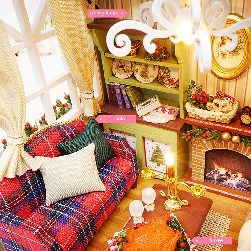 Деревянный Diy Кукольный миниатюрная мебель Наборы игрушки ручной работы судов