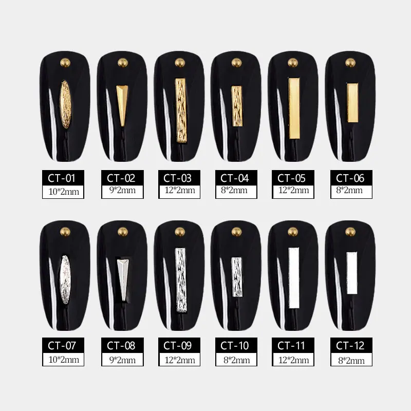 10 шт. металлические заклепки для дизайна ногтей | Красота и здоровье
