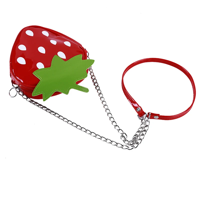 Женские мини-сумки через плечо сумка с клубничным узором сумочка-портфель 2019 |