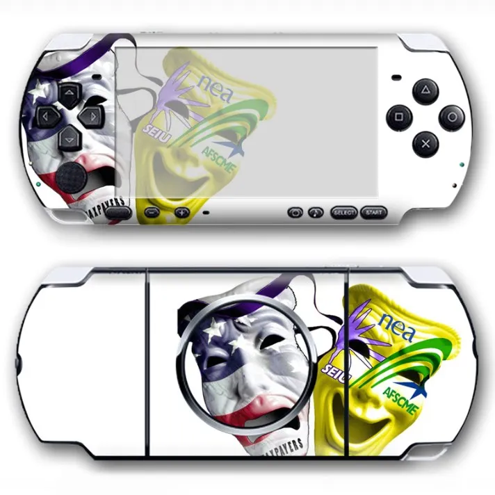 Горячая Виниловая наклейка для psp 3000 консоль и 2 шт контроллер наклейка протектор
