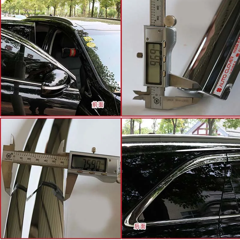 1 комплект новый хромированный козырек от солнца и дождя для Kia Sorento 2014 2018|Навесы
