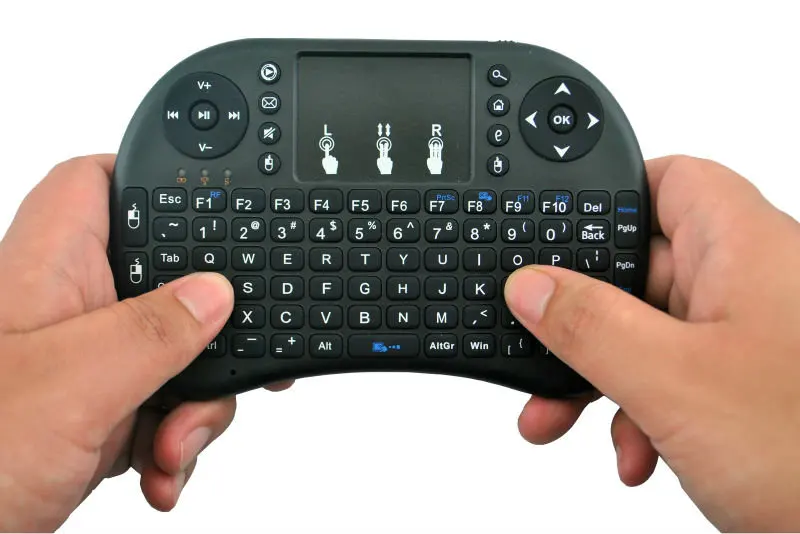 Tikigogo air mouse с сенсорной панелью i8 Мини Беспроводная клавиатура Пульт дистанционного управления русская английская раскладка для android smart tv box pc