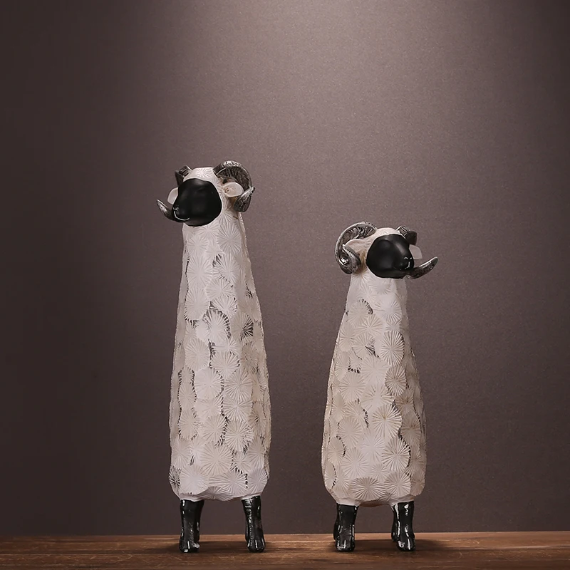 2 шт./компл. креативное домашнее украшение Северной Европы в виде овец изделия из