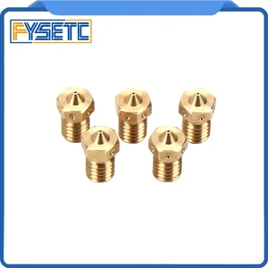 5 шт., форсунки для 3D-принтера, 1,75 мм