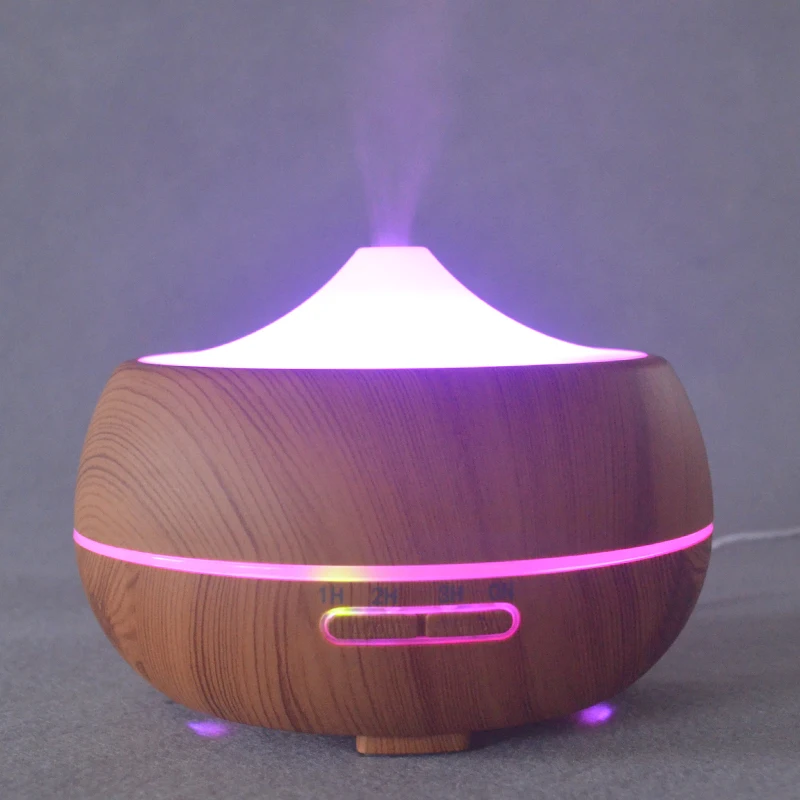 CHOLID Oil Diffuser wood grain Aromatherapy air Humidifier Essential diffusers Aroma purifier MistMaker led light for Home | Бытовая