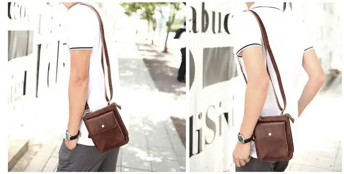 Мужская сумка из искусственной кожи поясной ремень поясная на плечо