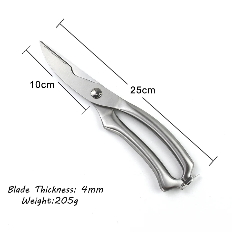 Scissors Kitchen Accessories Multifunctional Stainless Steel Scissor For Chicken Bone Fish Shears Tool Bottle Opener | Дом и сад