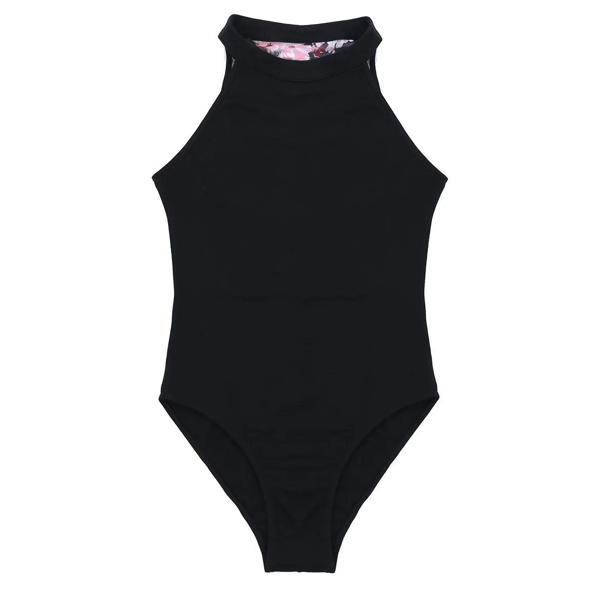 Балетный купальник TiaoBug без рукавов с цветочным принтом сетчатый для взрослых