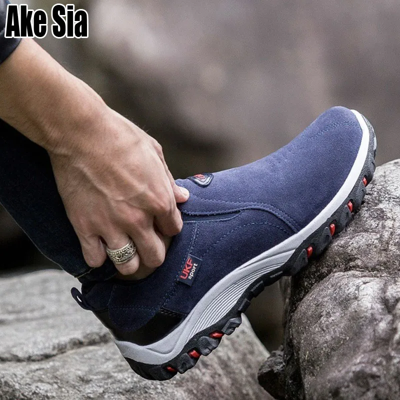 Ake Sia/мужские модные замшевые кожаные ботинки для прогулок скалолазания Chaussures