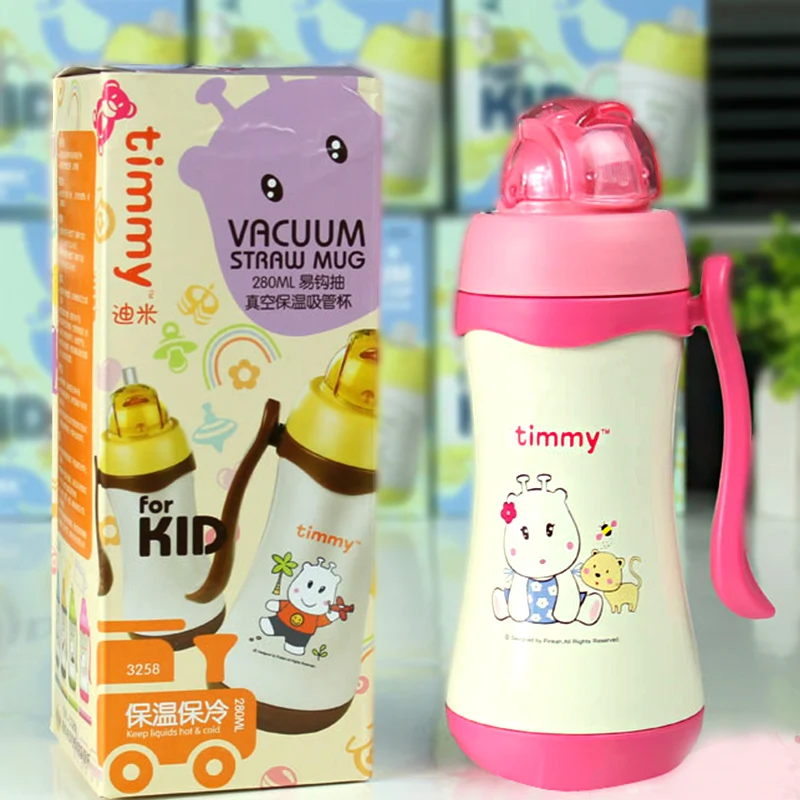 Кружка с рисунком из мультфильма PINKAH 304 нержавеющая сталь Детские соломинки