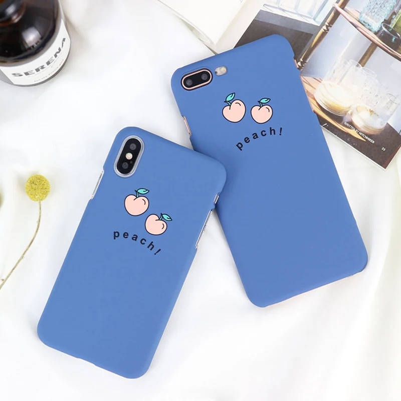 WOTP милый мультяшный фруктовый персиковый чехол для телефона iphone 7 6 6S 8 Plus модные