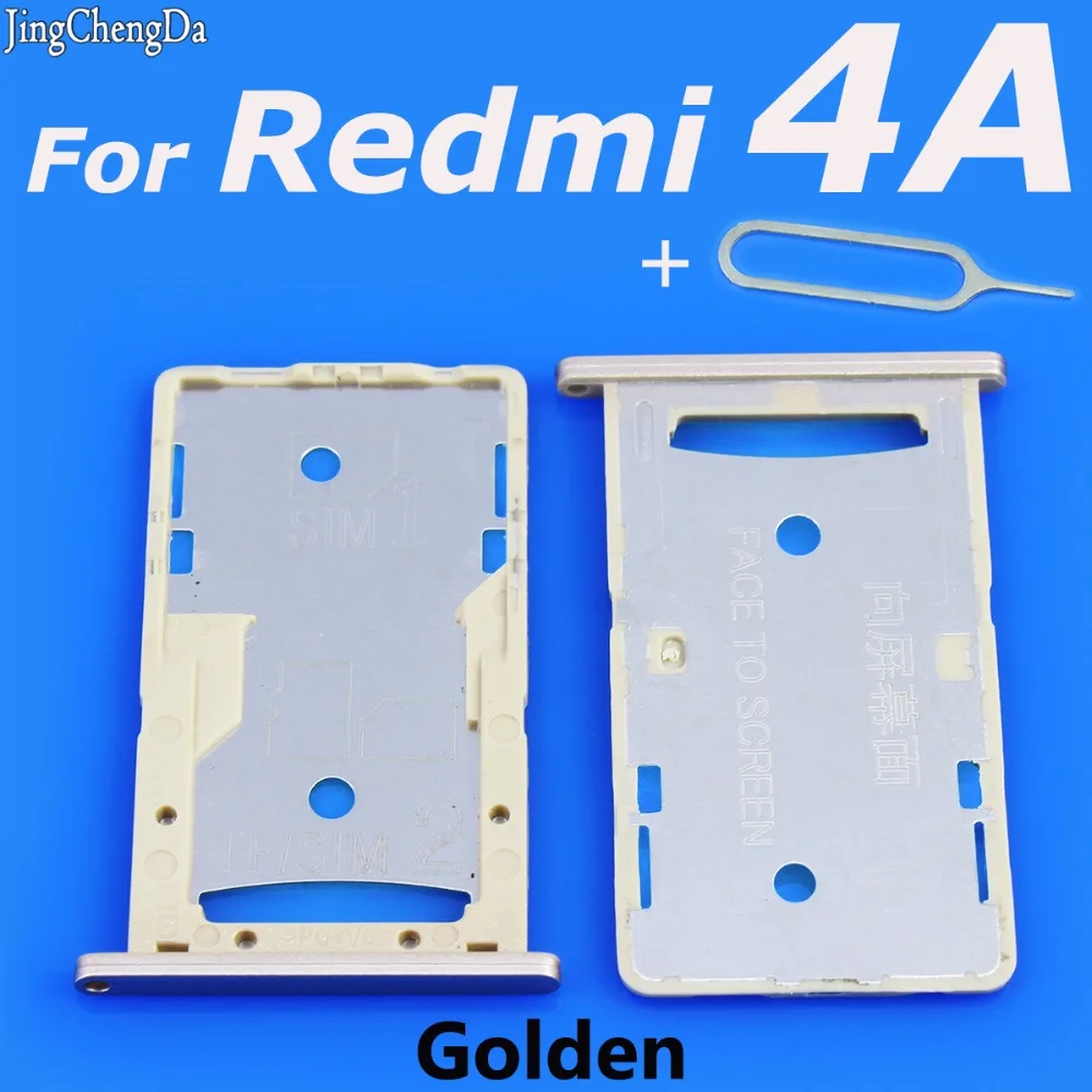 Золотой слот для SIM карты JCD держатель лотка адаптер запасные части Xiaomi Redmi 4A|tray