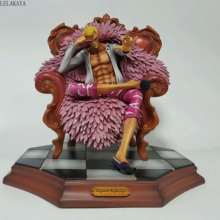 1 шт. японского аниме one piece GK Donquixote Doflamingo сидячая статуя Ver. 1/7 Масштаб ПВХ фигурка модель игрушки кукла