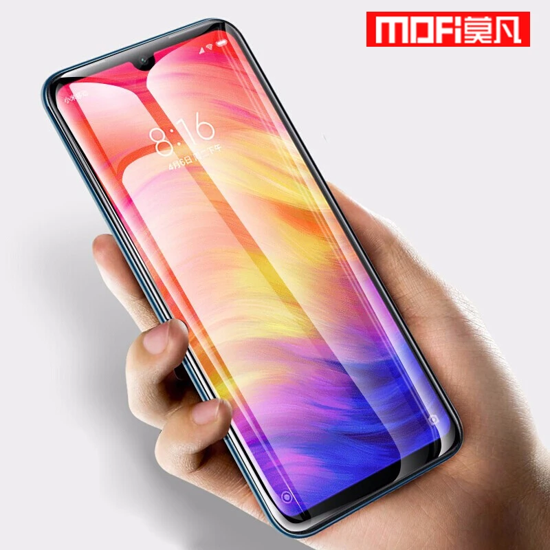 Защита экрана для Xiaomi Redmi Note 7 Pro закаленное стекло пленка с полным покрытием