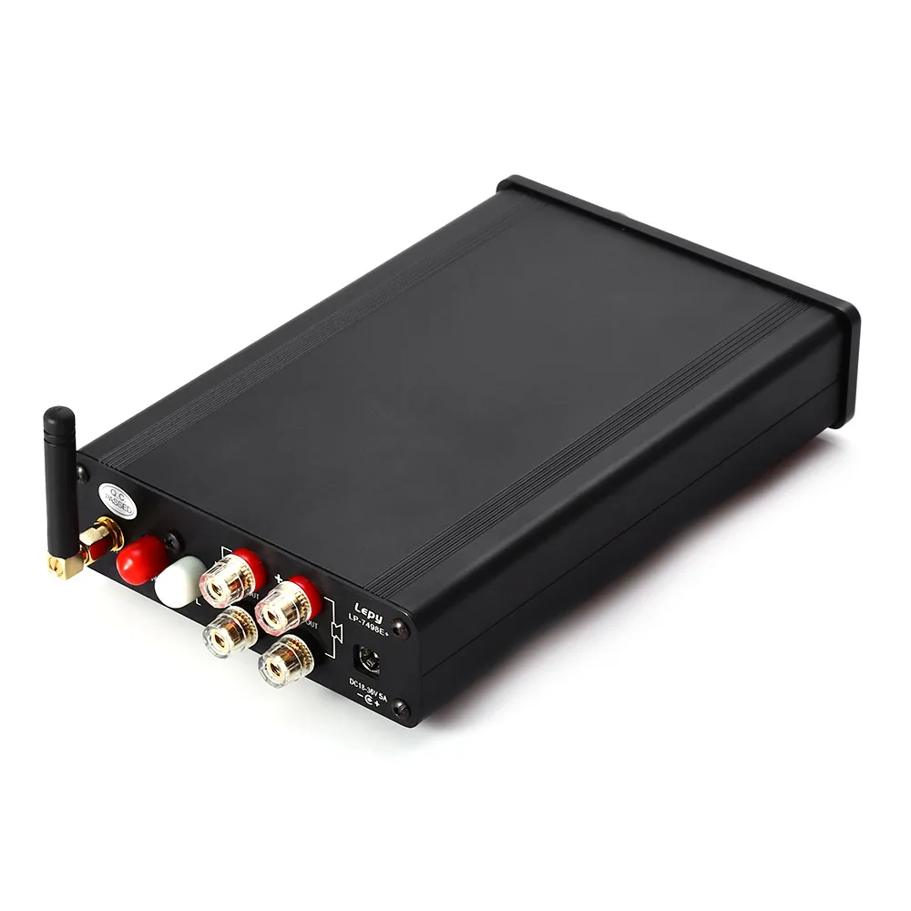 Оригинальный Lepy 7498E плюс Bluetooth Hi Fi класс D стерео 4 канала Супер бас аудио усилитель