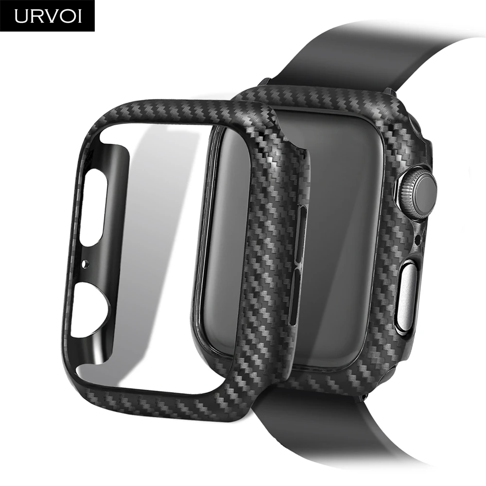 Чехол URVOI для Apple Watch series 6 SE 5 4 3 пластиковый бампер из стеклопластика протектор