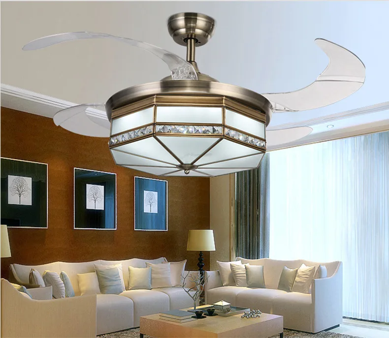 Eusolis 42 светодио дный LED Ventilador де тето Moderno Plafondventilator Met Licht потолочные вентиляторы с