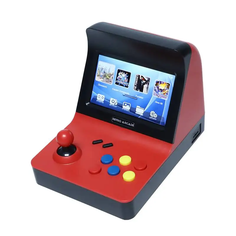 Pow kiddy A8 Ретро игровой автомат игры на консоли машина встроенные 3000 классические игры геймпад AV Out 4,3 дюймов Scree