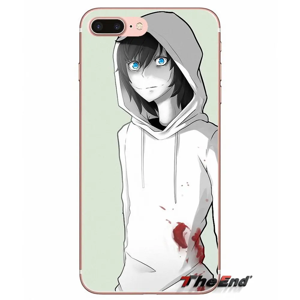 Мягкий чехол для HTC One M7 M8 A9 M9 M10 E9 Plus Desire 630 530 626 628 816 820 Motorola G G2 G3 Jeff the killer Animation|case a|case