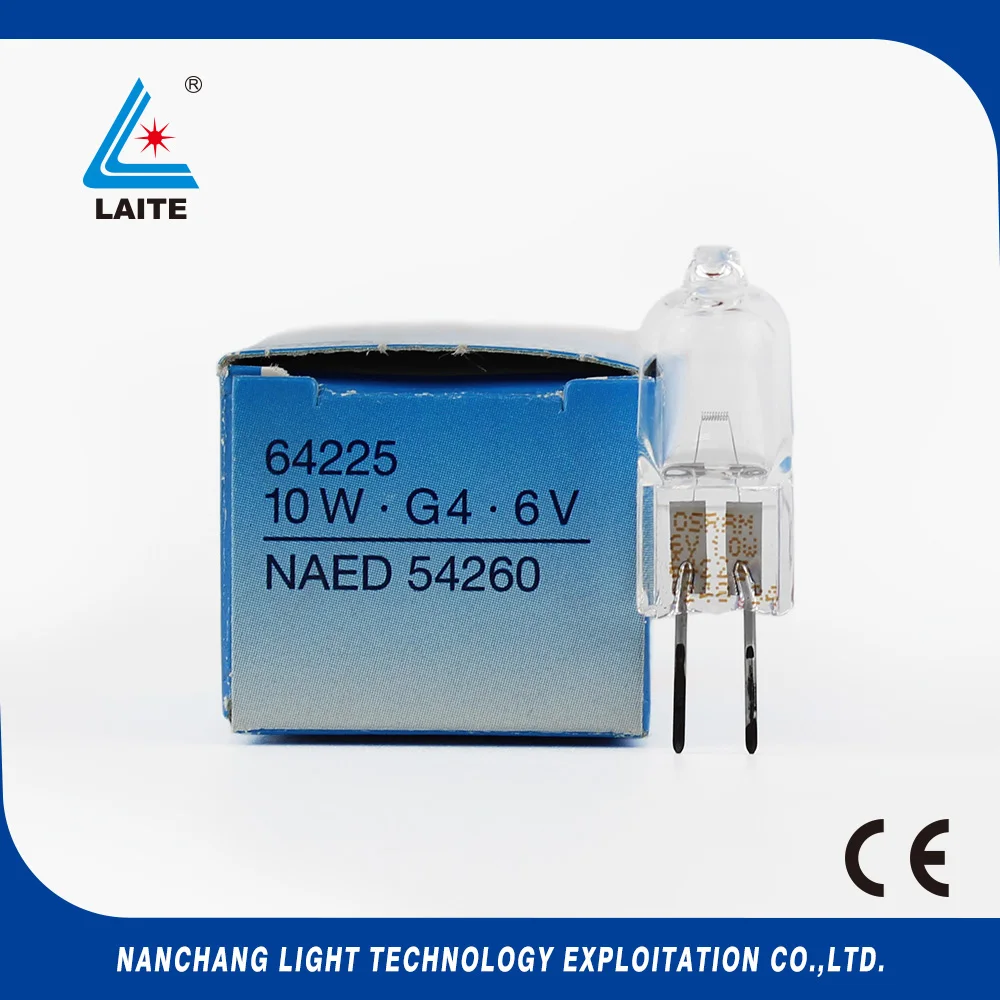 Оригинал германия JC 6V20W G4 ESB галогенная лампа 6V 20W 2 pins капсульный микроскоп