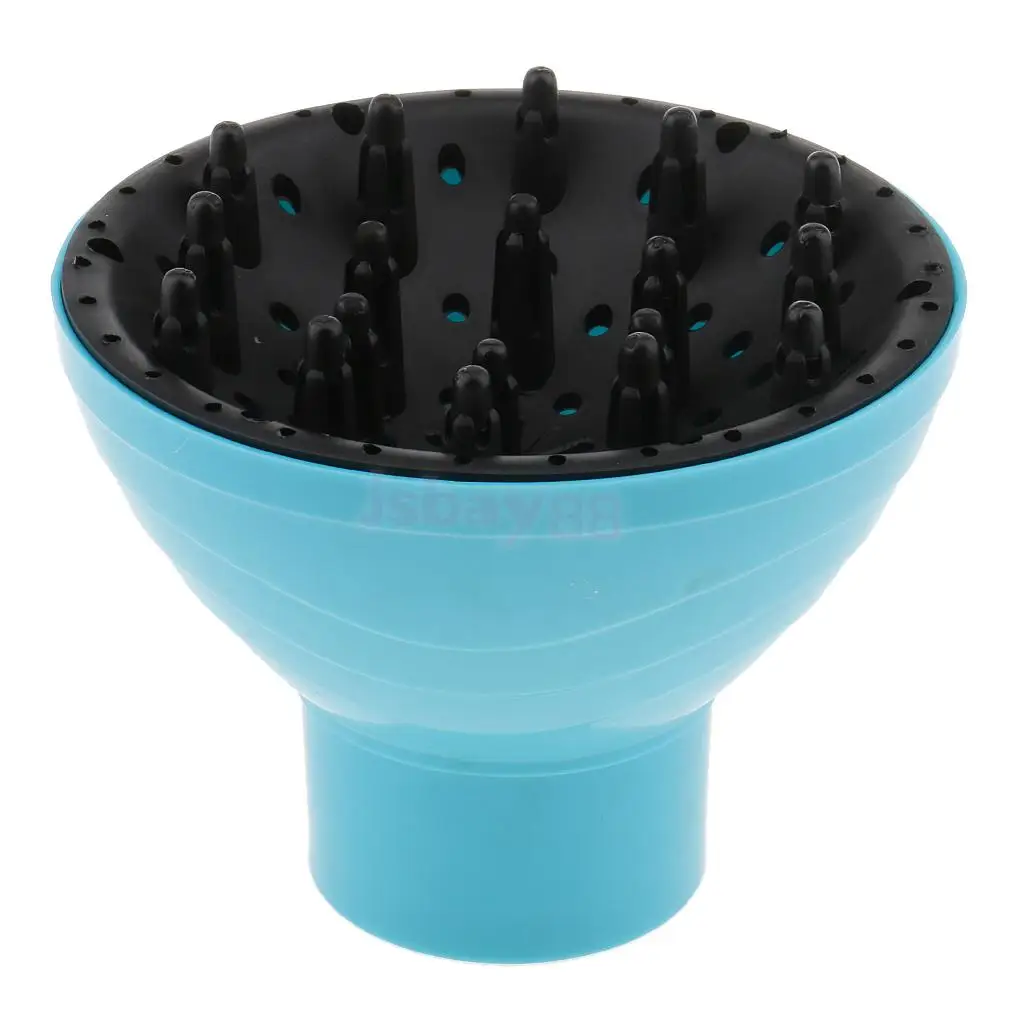 

Pro Hair Styling Salon Curly Hair Dryer Diffuser Universal Blower Cover Blue