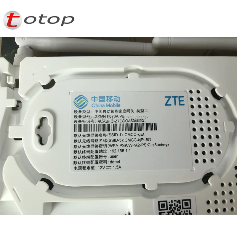 zte F673A V2 GPON ONU ONT 4GE+ 1Tel+ 2USB+ wifi с китайским мобильным логотипом класса B+ та же функция, что и F660 F623 F663N