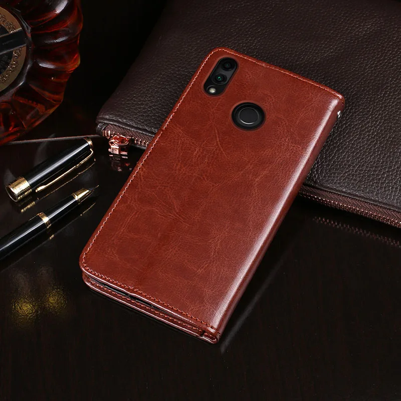 Honor 8C Case Cover Luxury Leather Phone For Protective Flip Wallet 6.26&quot | Mobile Cases &amp Covers