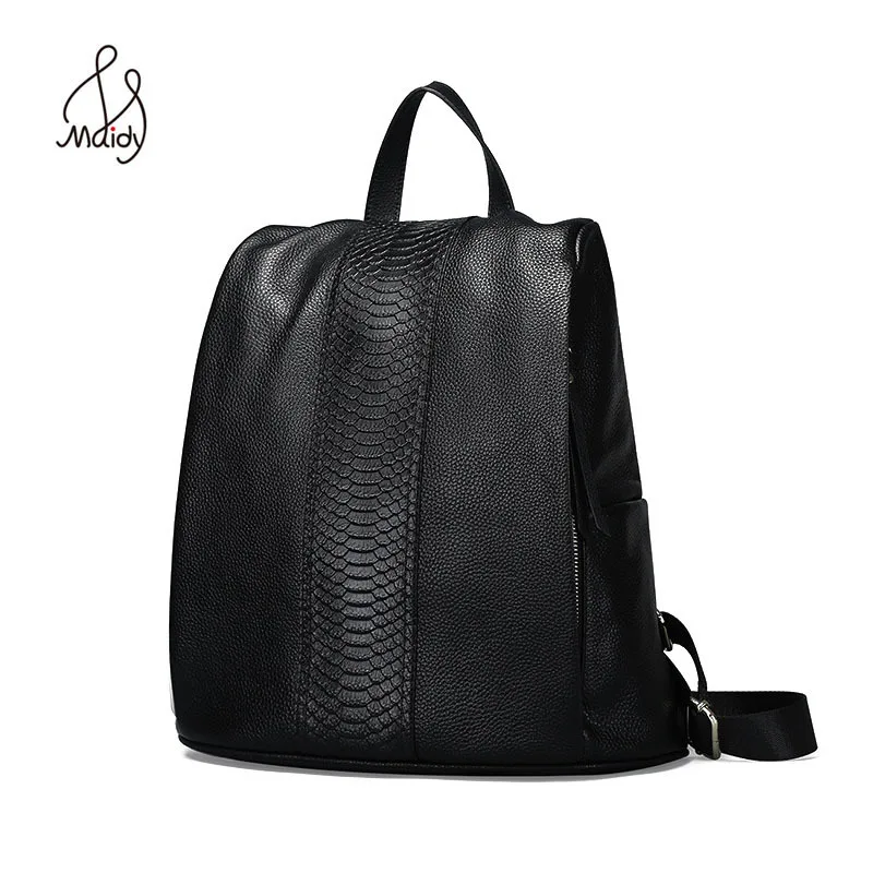Из натуральной коровьей кожи Змеиный женский большой рюкзак Mochila школьные сумки подростковые Дизайнерские высокое качество