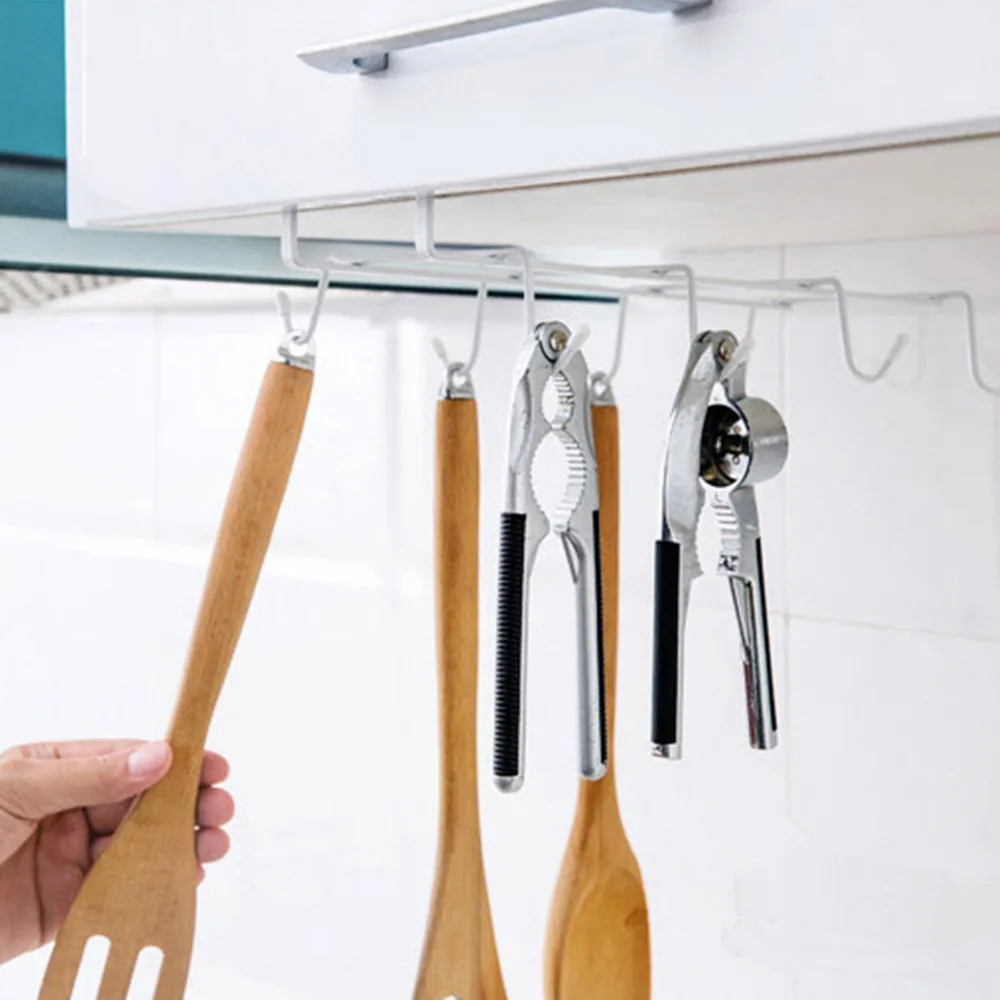 Кухонная стойка для хранения шкаф с подвесной полкой-крюком вешалка посуды