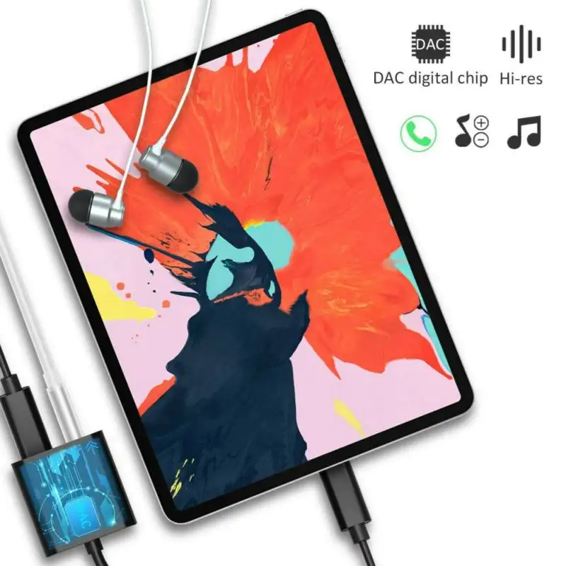 PD3.0 Fast Charge Type-C Charging + 3.5mm Audio Converter Adapter CableFor iPad Pro Huawei Pixel Xiaomi SamSung | Электроника