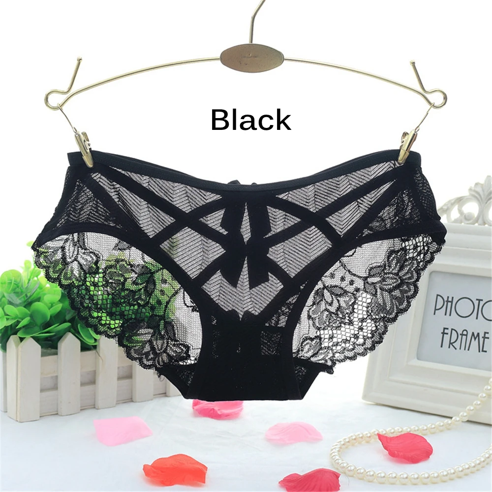 Низкая посадка бесшовные Т-образные кружевные трусы сексуальные трусики размера плюс женские банты с перекрестной повязкой и вышивкой нижнее белье стринги