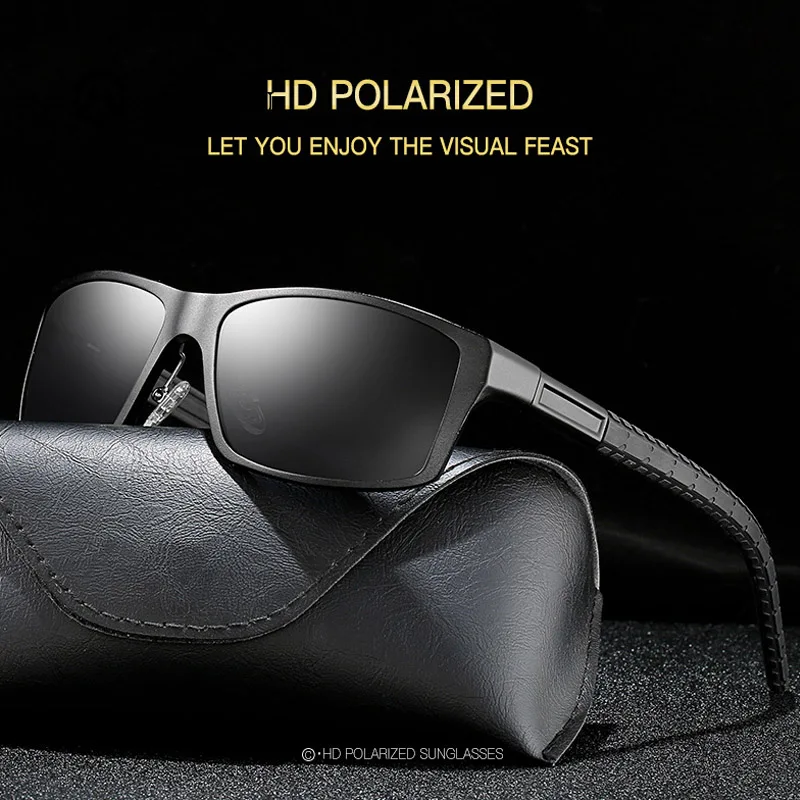 

Aluminum Magnesium Driving Mirror Sunglasses Men Sonnenbrille Gafas de Sol Hombre Polarizadas Marca Lunette Homme Shades Mens