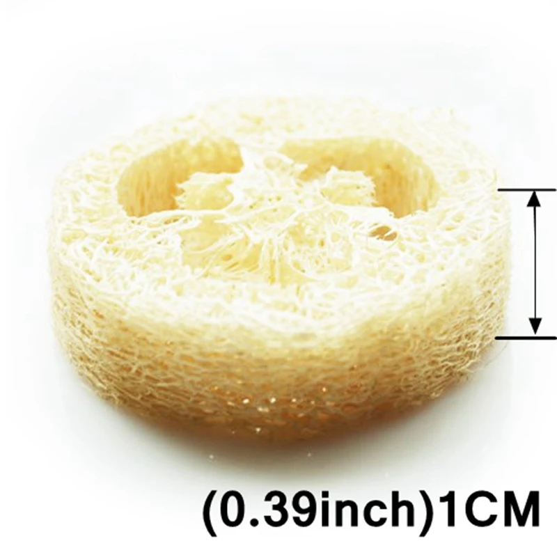 Губка из натуральной люфы Luffa толщиной 1 см 400 шт./лот самодельные инструменты для