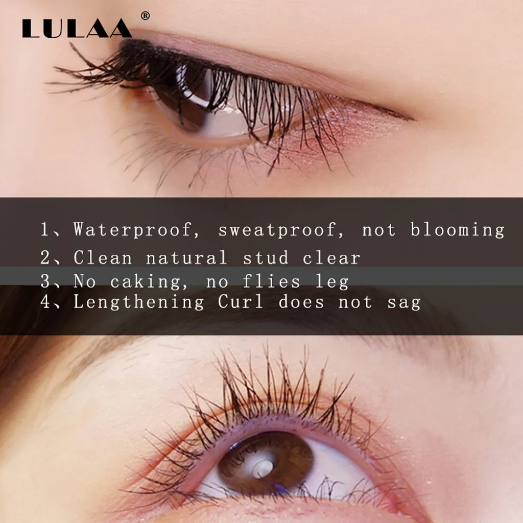 4D шелковое волокно Тушь для ресниц черный водонепроницаемый макияж Rimel ресницы