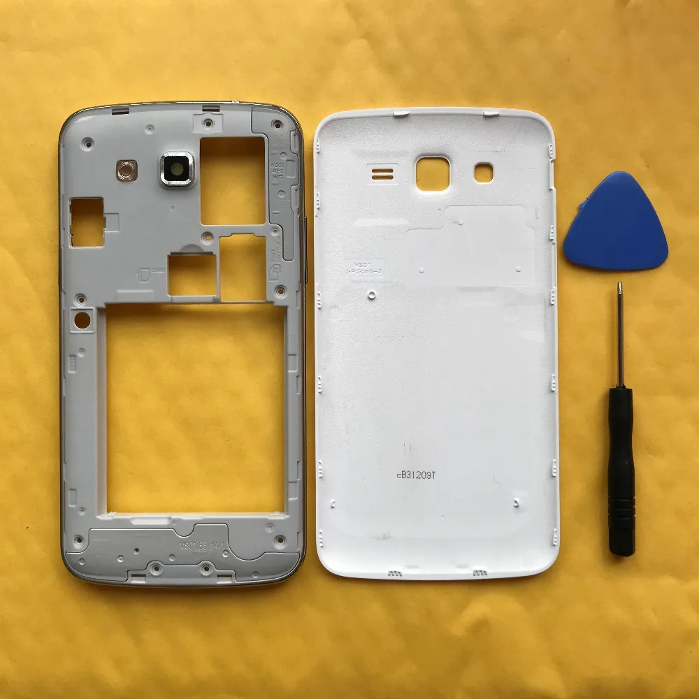

For Samsung Galaxy Grand 2 Duos G7102 G7106 Original New Phone Housing Middle Frame Chassis Case With Battery Cover Back Panel