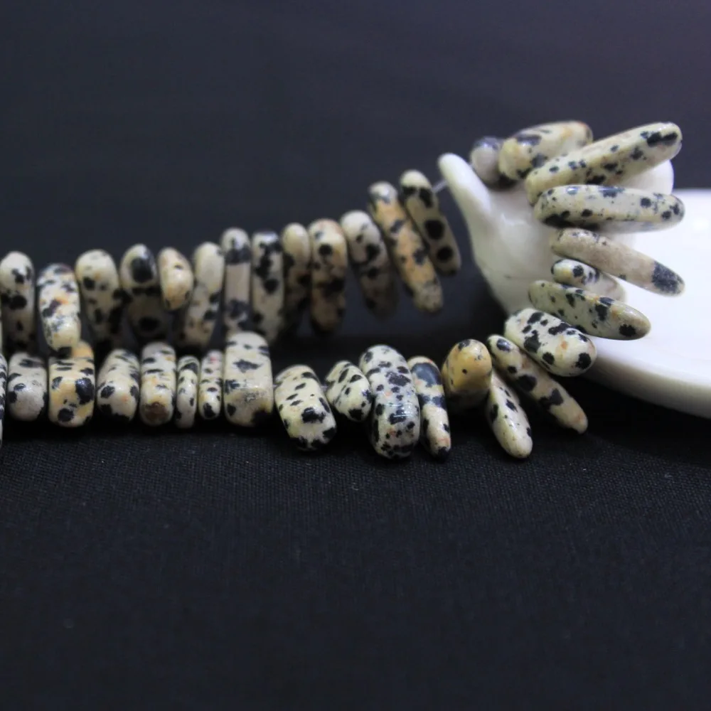 Оптовая продажа женской Девушки 12-18 мм Придерживайтесь Форма Природный Dalmation