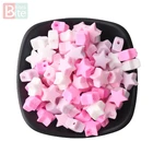 20 шт., силиконовые бусины для прорезывания зубов, 14 мм