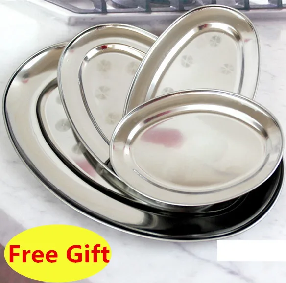 4 шт. лоток из нержавеющей стали блюдо салат отель посуда Рыбная тарелка барбекю