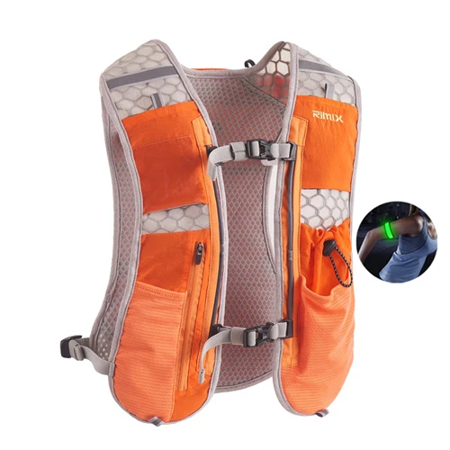 Only backpack Кроссовки для бега гидратационные рюкзаки легкий марафон рюкзак для спорта на открытом воздухе 5.5L сумка гоночный Пеший Туризм Фитнес жилет гидратации пакет - Цвет: Only backpack
