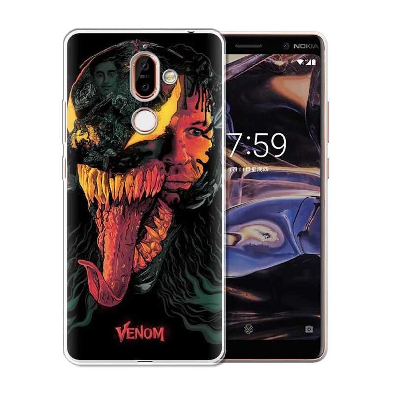 Joker venom marvel Человек-паук Железный человек для Nokia 1 3 5 8 6 2 7 Plus 9 X6 2018 X7 X3 чехол |
