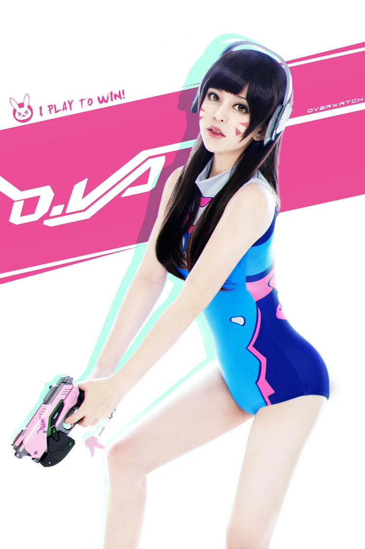 Новая игра OW hero D. Va косплей костюм Купальники Костюмы на Хэллоуин для женщин купальники с изображением аниме униформа Одежда для девочек